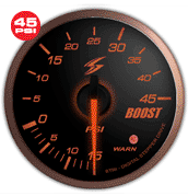 amber imperial 45psi boost gauge