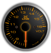 racing gauge voltage meter