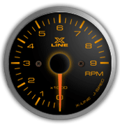 amber racing tachometer stri