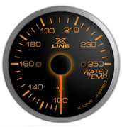amber water temperature gauge